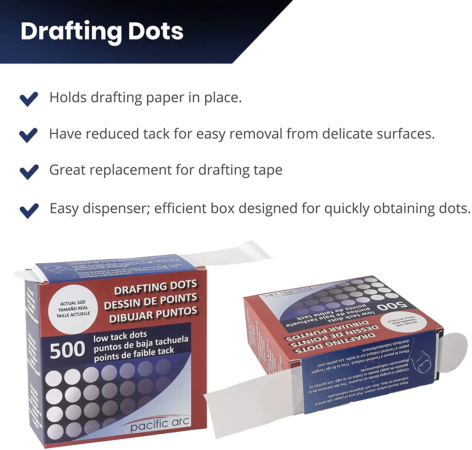 Pacific Arc Drafting Dots box of 500 