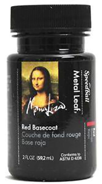 speedball metal leaf red basecoat