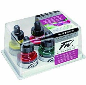 FW Acrylic Ink Primary Color Set of 6