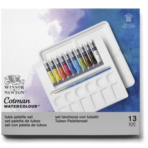 Winsor and Newton Cotman Watercolor Tube Palette Set