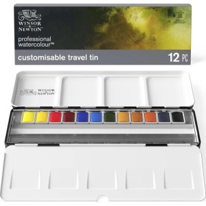 Winsor and Newton Professional Watercolor Customizable Travel Tin
