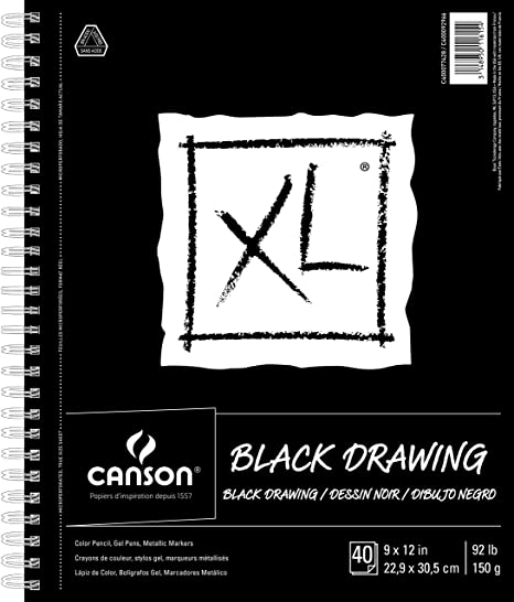 Canson Black drawing pad