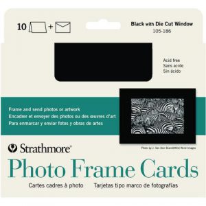 Strathmore Photo Frame Cards Black