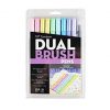 Tombow Dual Brush Pens pastel set of 10 pack