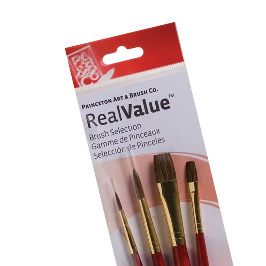 Princeton Real Value Synthetic Camel Hair Set of 4 (9121) - Image 1