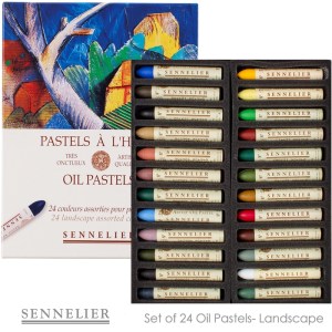 Sennelier oil pastels artist quality 24 landscape assorted colors