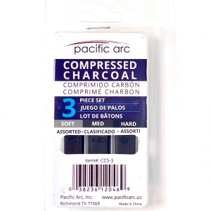 Pacific Arc Compressed Charcoal 3 Piece set