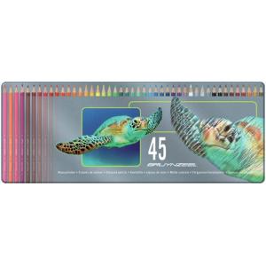 Bruynzeel Colour Pencil Set W/Tin 45/Pkg-Turtle