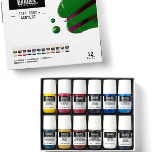 Liquitex Professional Soft Body Acrylic Paint, 0.74 Fl Oz (Pack of 12), 12 Colors 8