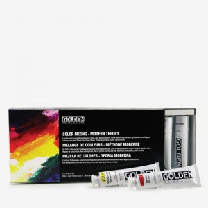 Golden Heavy Body Acrylic Paint Color Mixing Set: Modern Theory Mixing Set of 8x60ml 