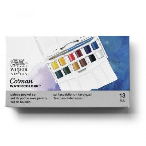 Winsor Newton Cotman Watercolor Palette Pocket Set