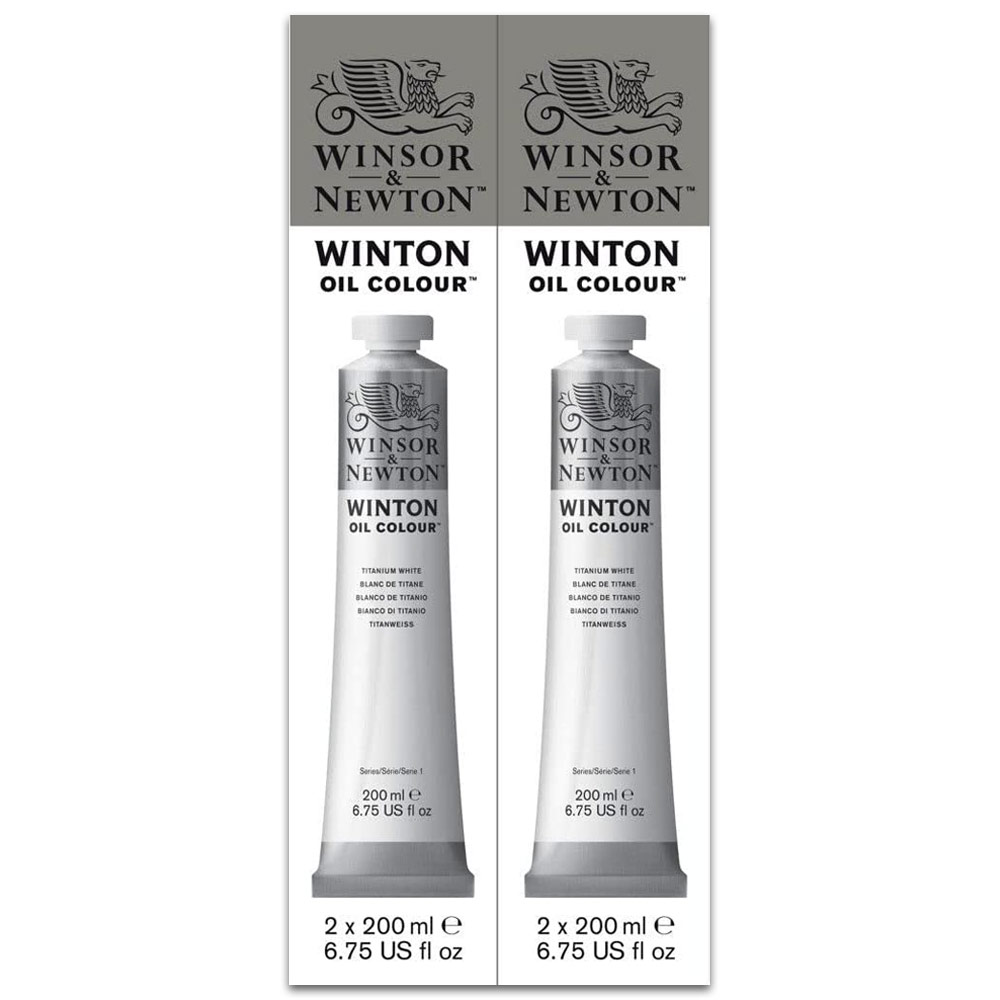 Winton Oil Paint 2 pack 200ml Titanium White