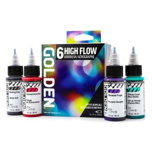 Golden Artist Acrylic High Flow Airbrush Set of 6