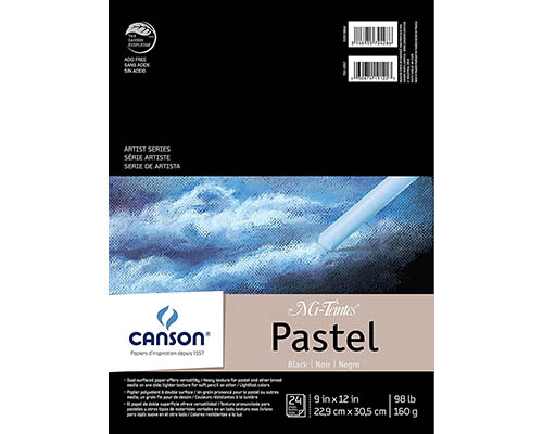 Canson Mi-Teintes Pastel Pad Black - Image 1