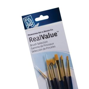 Princeton Real Value Gold Taklon Brush Set of 6 (9133)