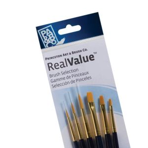 Princeton Real Value Gold Taklon Brush Set of 6 (9137)