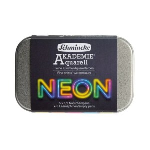 Schmincke Akademie Neon Watercolour Set