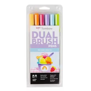 Tombow Dual Brush Pens Yay Sorbet Set