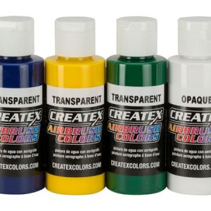 Createx Airbrush Primary Color set of 6, 2oz.